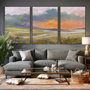 Mountain Sunset Wall Art Canvas Print Vintage Landscape by MyGreatCanvas | Canvas Wall Art Prints | Photo Prints & Wall Decor