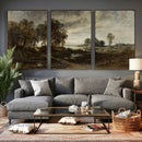 Adolf Dressler Landscape of the Oder River Wall Art Canvas by MyGreatCanvas | Canvas Wall Art Prints | Photo Prints & Wall Decor