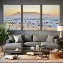 Seagulls Over Ocean Wall Art Canvas Print – Coastal Beach by MyGreatCanvas | Canvas Wall Art Prints | Photo Prints & Wall Decor