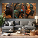 Abstract Afro American Women Wall Art Canvas Print by MyGreatCanvas | Canvas Wall Art Prints | Photo Prints & Wall Decor