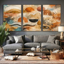 Geometric Boho Abstract Wall Art Canvas Print, Orange Blue by MyGreatCanvas | Canvas Wall Art Prints | Photo Prints & Wall Decor