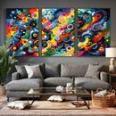Geometric Abstract Wall Art Canvas Print, Bold Color by MyGreatCanvas | Canvas Wall Art Prints | Photo Prints & Wall Decor