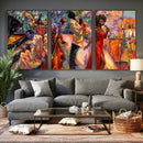 African American Jazz Singer Canvas Art — Red Dress Black by MyGreatCanvas | Canvas Wall Art Prints | Photo Prints & Wall Decor