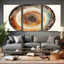 Natural Wood Slice Wall Art Canvas Print, Tree Ring Wall by MyGreatCanvas | Canvas Wall Art Prints | Photo Prints & Wall Decor