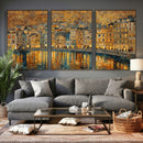 Gustav Klimt Golden Cityscape Wall Art Canvas Print, Framed by MyGreatCanvas | Canvas Wall Art Prints | Photo Prints & Wall Decor