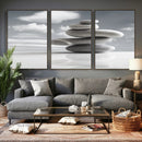 Zen Stone Wall Art Canvas Print, Balanced Rock Stack Framed by MyGreatCanvas | Canvas Wall Art Prints | Photo Prints & Wall Decor