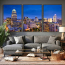 Charlotte Skyline Canvas Wall Art Print – North Carolina Cityscape Photography Print by MyGreatCanvas | Canvas Wall Art Prints | Photo Prints & Wall Decor