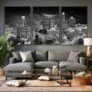 Charlotte Skyline Canvas Wall Art Print – North Carolina Cityscape Photography Print by MyGreatCanvas | Canvas Wall Art Prints | Photo Prints & Wall Decor
