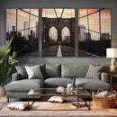 Brooklyn Bridge Canvas Wall Art, New York City Skyline Photography Print, NYC Landmark Urban Decor Artwork by MyGreatCanvas | Canvas Wall Art Prints | Photo Prints & Wall Decor