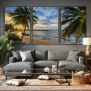 Mar Chiquita Beach Puerto Rico Canvas Wall Art, Manati Caribbean Coastal Photography Print, Tropical Ocean Sunset Decor by MyGreatCanvas | Canvas Wall Art Prints | Photo Prints & Wall Decor