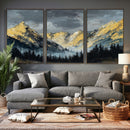 Abstract Mountain Wall Art Canvas Print Modern Landscape Painting Print