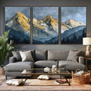 Abstract Mountain Wall Art Canvas Print Modern Landscape Painting Print