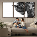 Black and White Grizzly 399 Bear Canvas Print Wall Art | by MyGreatCanvas | Canvas Wall Art Prints | Photo Prints & Wall Decor