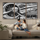 Vintage Antique Airplane Wall Art Canvas Print
