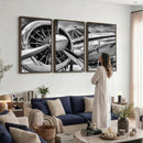 Vintage Antique Airplane Wall Art Canvas Print
