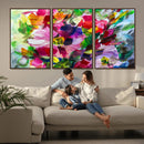 Oil Flower Abstract Canvas Print by MyGreatCanvas | Canvas Wall Art Prints | Photo Prints & Wall Decor