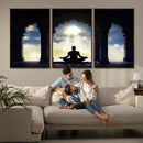 Women and Yoga Wall Art Canvas Print