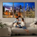 Los Angeles Night Wall Art Canvas Print