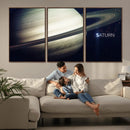 Framed Saturn Wall Art Canvas Print