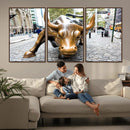 Charging Bull Wall Art Canvas Print