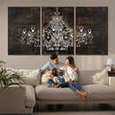 Rustic Chandelier Canvas Print by MyGreatCanvas | Canvas Wall Art Prints | Photo Prints & Wall Decor