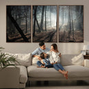 Dark Family and Tree Wall Art Canvas Print by MyGreatCanvas | Canvas Wall Art Prints | Photo Prints & Wall Decor