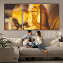 Gold Buddha Statue Hands Wall Art Canvas Print by MyGreatCanvas | Canvas Wall Art Prints | Photo Prints & Wall Decor
