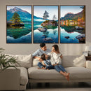 Crystal Clear Lake Wall Art | Mountains Wall Art Canvas | 3 by MyGreatCanvas | Canvas Wall Art Prints | Photo Prints & Wall Decor