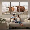 Longhorn Cattle Wall Art Canvas Print, Framed Farmhouse by MyGreatCanvas | Canvas Wall Art Prints | Photo Prints & Wall Decor
