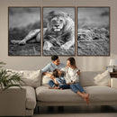 King Forest Lion Wall Art Canvas Print – Framed Majestic by MyGreatCanvas | Canvas Wall Art Prints | Photo Prints & Wall Decor