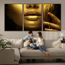 Gold and Women Wall Art Canvas Print by MyGreatCanvas | Canvas Wall Art Prints | Photo Prints & Wall Decor