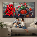Red Pepper Kitchen and Restaurant Wall Wall Art, Red Pepper by MyGreatCanvas | Canvas Wall Art Prints | Photo Prints & Wall Decor