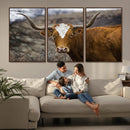 Texas Longhorn Canvas Wall Art - Longhorn Steer Canvas Wall by MyGreatCanvas | Canvas Wall Art Prints | Photo Prints & Wall Decor