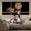 Lion Canvas Wall Art – Majestic Animal Print Artwork for by MyGreatCanvas | Canvas Wall Art Prints | Photo Prints & Wall Decor