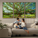 Majestic Oak Tree Wall Art – Serene Nature Canvas Print with