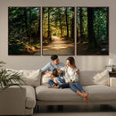 Natural Landscape Wall Art Relaxing Forest Canvas Print