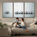 Newton's Cradle Wall Art Canvas Print, Framed Newton Cradle