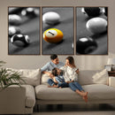 Wall Art Pool Table and Balls Canvas Print by MyGreatCanvas | Canvas Wall Art Prints | Photo Prints & Wall Decor