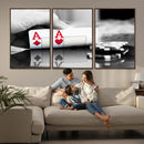 Aces Poker Art Poker Game Wall Art Canvas Print by MyGreatCanvas | Canvas Wall Art Prints | Photo Prints & Wall Decor