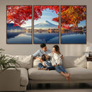 Mount Fuji Canvas Wall Art Japan Autumn Mountain Canvas