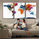 World Map Canvas Print – Detailed Map of the World Wall Art by MyGreatCanvas | Canvas Wall Art Prints | Photo Prints & Wall Decor