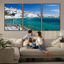Santorini Wall Art Canvas Print