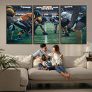 American Football Playing Wall Art Canvas Print by MyGreatCanvas | Canvas Wall Art Prints | Photo Prints & Wall Decor