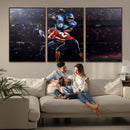 American Football Wall Art Canvas Print, Stadium Sport Wall