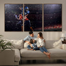 American Football Wall Art Canvas Print, Stadium Sport Wall