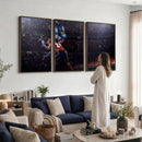 American Football Wall Art Canvas Print, Stadium Sport Wall