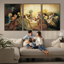 Last Supper Wall Art Canvas Print, Framed Jesus Painting Art