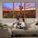 Arizona Desert Sunset Wall Art Canvas Print by MyGreatCanvas | Canvas Wall Art Prints | Photo Prints & Wall Decor