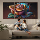 Abstract Rose Wall Art Canvas Print