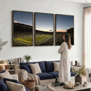 Oregon Ducks Football Team Print - Eugene Autzen Stadium